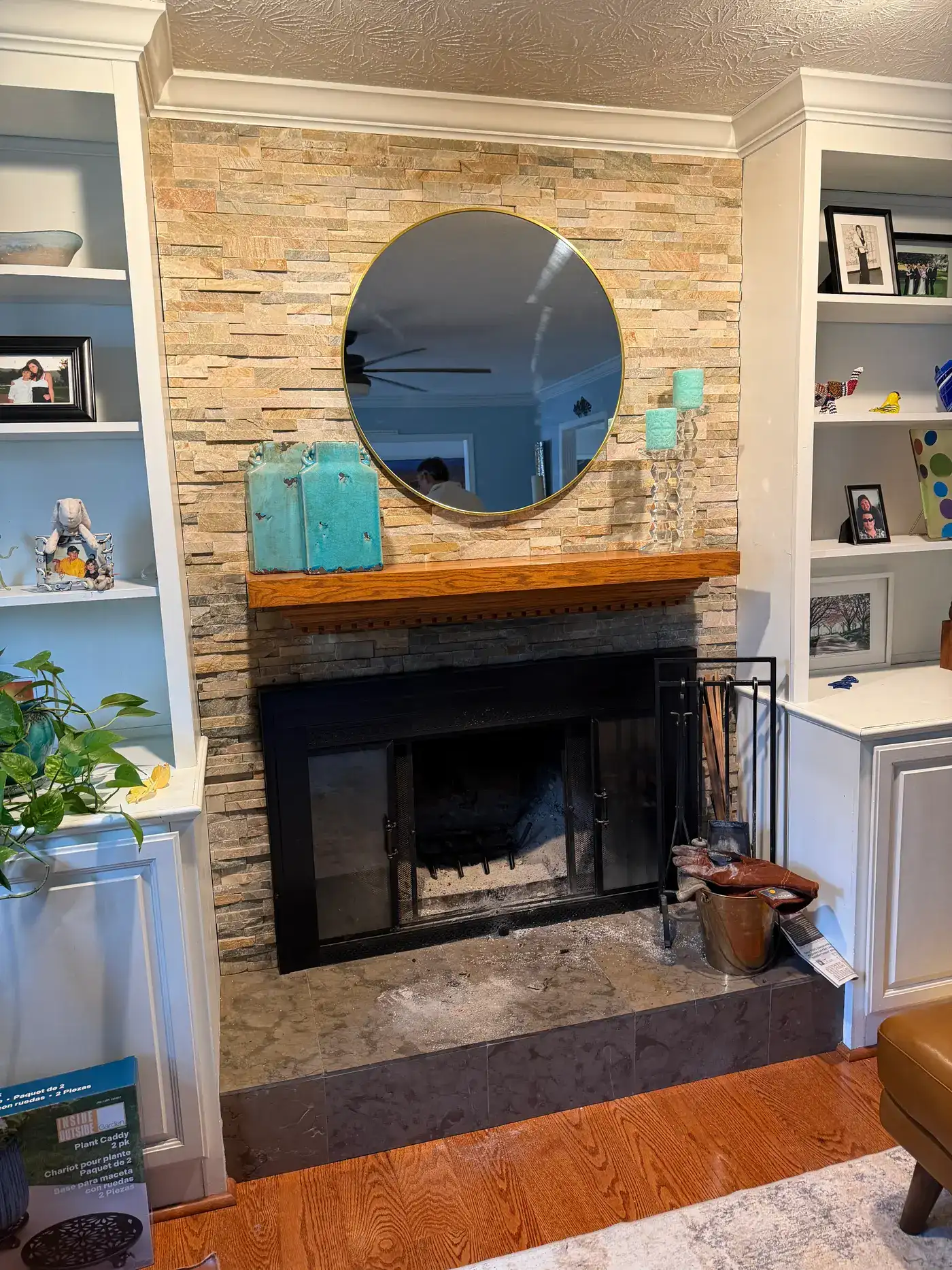 Hidden Chimney Fire Discovered in Crestwood: Complete Fireplace and Chimney Replacement — Before