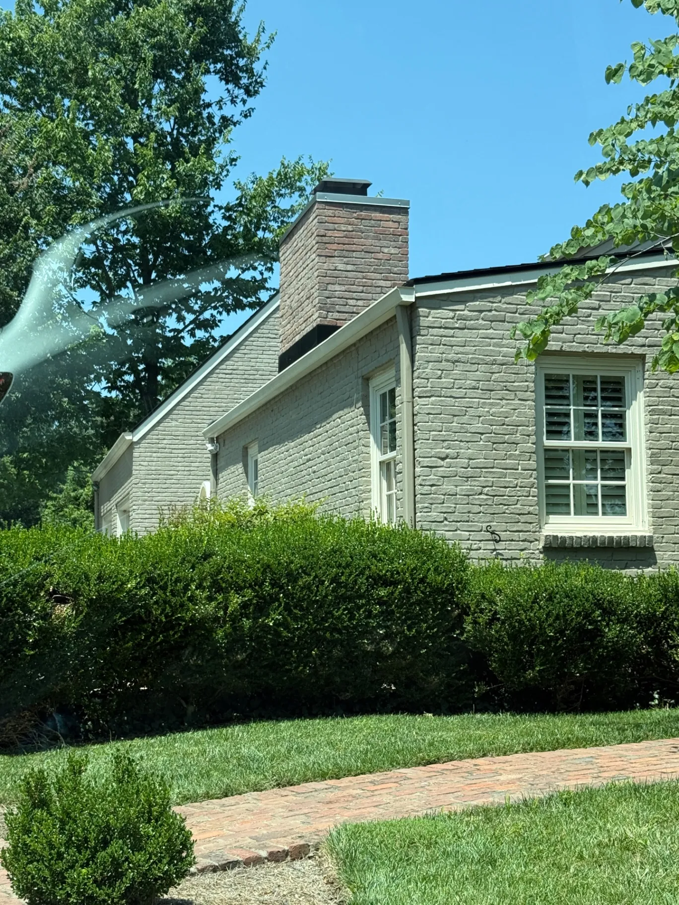 Rebuilt chimney with lightweight veneer — Prospect, KY